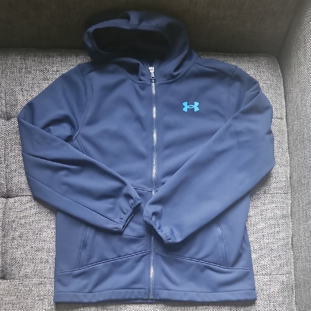 Under Armour Cold gear Full Zip Jacket, Used, Youth medium